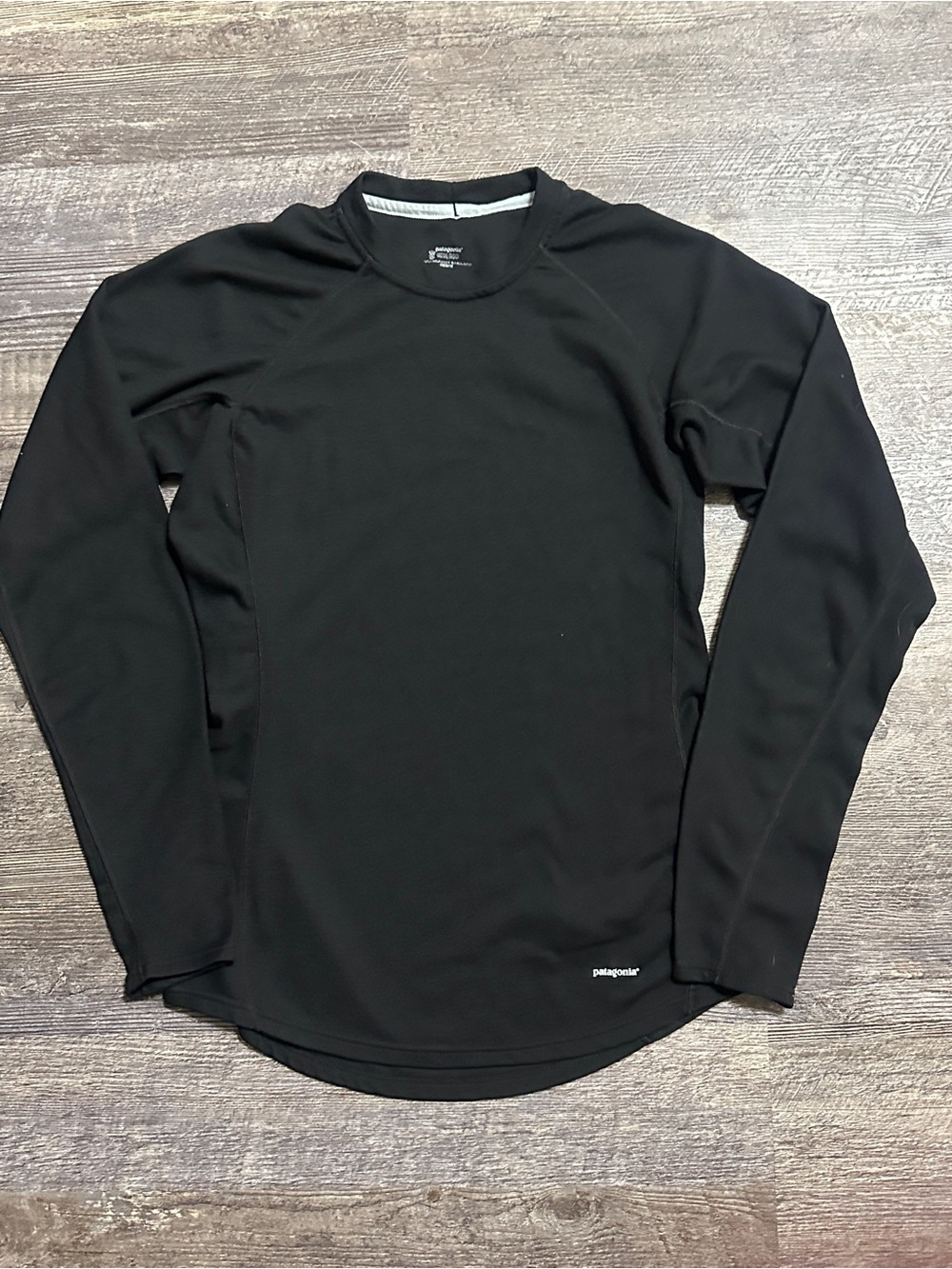 Patagonia Black Capilene 3 Midweight Long Sleeve Base Layer Shirt - Medium